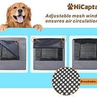 HiCaptain - Funda de doble puerta para jaula de perro (para caja de alambre de 24 30 36 42 48 pulgadas) - BESTMASCOTA.COM
