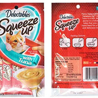 Delectables Squeeze Up Hartz Cat Treats paquete de 4 bolsas de sabores, 2.0 oz cada uno - BESTMASCOTA.COM