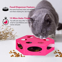 YUEJING - Temporizador interactivo para gatos, juguete para gatos con gusano giratorio, juguete para gatitos automático, juguete eléctrico para gatos, estimulador de bajo nivel de ruido, instintos de caza y sentido - BESTMASCOTA.COM