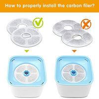 MOSPRO - Filtros de repuesto de carbono para fuente de mascotas, 6 paquetes de filtros de tecnología de carbono concentrado para dispensador automático de agua de flores Mospro para gatos y perros - BESTMASCOTA.COM