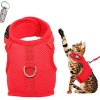 WONDERPUP - Arnés ajustable para gato con correa para caminar, a prueba de escape, malla de aire suave para gatitos, cachorros, conejos, perros pequeños - BESTMASCOTA.COM