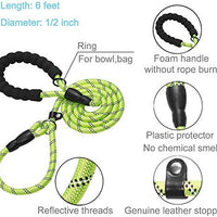 Haapaw 2 paquetes de correa para perro con cómodo mango acolchado reflectante, cuerda de escalada de montaña, correas de entrenamiento para perros grandes, medianos y pequeños (6 pies) - BESTMASCOTA.COM