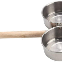 HEEPDD - Perchas para pájaros con comedero, 8.5 in, acero inoxidable, para loros de tamaño pequeño y pájaros medianos - BESTMASCOTA.COM