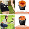 Bolsa de entrenamiento para perros pequeños a grandes, bolsa de entrenamiento para perros pequeños y grandes, bolsa de regalo para bocadillos para entrenamiento de recompensa, caminar, clip de metal, cinturón de cintura, correa de hombro, dispensador de b - BESTMASCOTA.COM