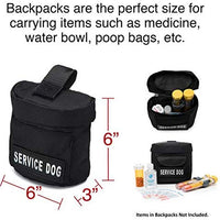 Chaleco de servicio para perro, bolsa para sillín con parches – Servicio para perro, apoyo emocional, servicio para perro en entrenamiento, no mascotas, en entrenamiento, mochila – Alforja de calidad para servicio de chaleco para perros - BESTMASCOTA.COM