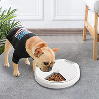 PAWISE Alimentador automático para mascotas para perros y gatos, estación dispensadora de alimentos con temporizador, 100% libre de BPA, apto para lavavajillas, grandes ideas de regalo - BESTMASCOTA.COM