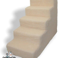 Pet Escaleras para Tall cama Espuma Pet Pasos Blanco 5 Paso perro gato Animal Rampa - BESTMASCOTA.COM