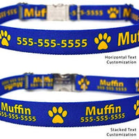 Collar de perro personalizado premium con cierre de metal – disponible en 20 colores + varios tamaños - BESTMASCOTA.COM