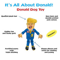 FUZZU Political Parody Dog Toys with Squeakers (Medium to Large Dogs), Various Styles (Bernie, Bill, Donald, Hillary, Vladimir) - Fun & Entertaining, Durable, Hand Illustrated Design & Premium Quality - BESTMASCOTA.COM