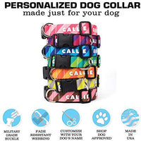 Collar de perro personalizado de Buttonsmith – Impresión permanente resistente a la decoloración, hebilla de grado militar resistente al óxido, resistente a olores y moho, elección de 5 tamaños, fabricado en los Estados Unidos - BESTMASCOTA.COM