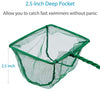 Pawfly 4 Inch Aquarium Net Fine Mesh Small Fish Catch Nets with Plastic Handle - Green - BESTMASCOTA.COM