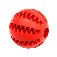 Pelota de juguete QINUKER para mascotas, interactiva, duradera, fuerte para masticar, jugar a IQ, juguete de entrenamiento para masticar, suave goma natural, resistente a mordeduras para cachorros pequeños y medianos en interiores y exteriores - BESTMASCOTA.COM