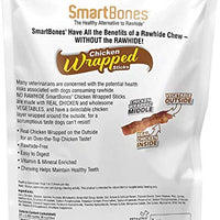 SmartBones - Palos para perros envueltos en pollo, con mantequilla de cacahuete real - BESTMASCOTA.COM