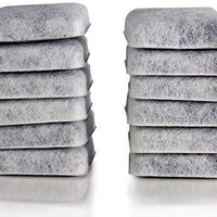 K&J Petmate Replendish and Petmate Mason - Filtros de agua compatibles con carbón vegetal - Sustituye a los filtros de agua de repuesto Petmate, Paquete de 12, Blanco - BESTMASCOTA.COM