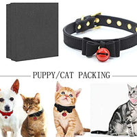 Collar de piel sintética con lazo para gato, con campana, gato, gato, ajustable, de seguridad - BESTMASCOTA.COM