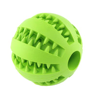 Pelota de juguete QINUKER para mascotas, interactiva, duradera, fuerte para masticar, jugar a IQ, juguete de entrenamiento para masticar, suave goma natural, resistente a mordeduras para cachorros pequeños y medianos en interiores y exteriores - BESTMASCOTA.COM