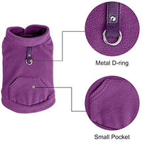 EXPAWLORER - Chaleco de forro polar para perro con bolsillo para abrigos esponjosos y ropa para el otoño y el invierno - BESTMASCOTA.COM