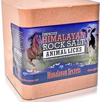 Lecho de sal del Himalaya comprimido para caballo, vaca, cabra, etc. Hecho de sal del Himalaya especialmente seleccionada de mayor calidad – Minerales distribuidos uniformemente – 100% puro y natural - BESTMASCOTA.COM