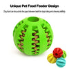 Idepet Pelota de juguete para perro, no tóxica, resistente a mordidas, pelota de juguete para mascotas, perros, cachorros, gatos, alimentador de comida para mascotas, masticar, limpieza de dientes, juego de pelotas de ejercicio, 2 unidades, azul y verde - BESTMASCOTA.COM