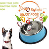 Welcomnny 3 cuencos para gatos, cuencos para mascotas, antiadherentes, de acero inoxidable - BESTMASCOTA.COM