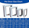 Success - Puertas para gatos grandes para puertas interiores y exteriores, XL para mascotas para gatos y perros grandes, 4 vías con cierre de solapa para puertas correderas, ventanas y paredes, marrón, tamaño exterior 11.0 x 9.8 in - BESTMASCOTA.COM