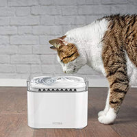 PETBIA - Fuente de agua para gatos, 84 oz/2,5 l, dispensador automático de agua para mascotas, con 2 filtros de carbón activo para gatos y perros - BESTMASCOTA.COM