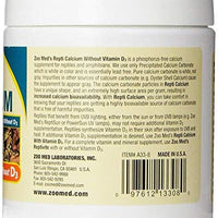 Zoo Med Reptile Calcium Without Vitamin D3 - BESTMASCOTA.COM