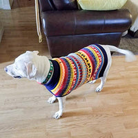 Mihachi – Sudadera para perro, ropa de abrigo de invierno con rayas coloridas para clima frío - BESTMASCOTA.COM