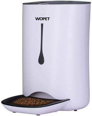 WOpet Alimentador de mascotas 7L, alimentador automático de mascotas para gatos y perros, alimentador automático de mascotas dispensador de alimentos, características: alarmas de distribución, control de porción y grabadora de voz y temporizador programab - BESTMASCOTA.COM