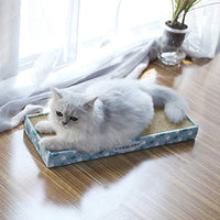 Vivaglory - Rascador de gatos reversible de cartón con caja, almohadilla rascadora para gatos, sofá corrugado para gatos, incluye hierba de gato - BESTMASCOTA.COM