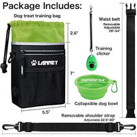 Bolsa de entrenamiento para perros pequeños a grandes, bolsa de entrenamiento para perros pequeños y grandes, bolsa de regalo para bocadillos para entrenamiento de recompensa, caminar, clip de metal, cinturón de cintura, correa de hombro, dispensador de b - BESTMASCOTA.COM