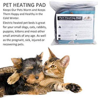 EACHON Heating Pad for Dogs Cats Electric Heated Pet Beds Warming Pet Mats Adjustable Safety Waterproof Chew Resistant Steel Cord wifh Free pet Comb (S Gray) - BESTMASCOTA.COM