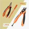 Cortauñas para perros y gatos GoPets con 1 lima de uñas, color naranja/negro - BESTMASCOTA.COM