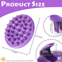 [Suave Silicona pines] celemoon Ultra suave silicona lavable masajes de gatos/cepillo para polvo de baño – seguro y sin arañazos – color morado... - BESTMASCOTA.COM