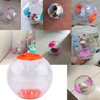 Rueda de ejercicio de hámster silenciosa de 4.7 in con aro exterior de acrílico, diseño aerodinámico, para gerbils, chinchillas y cobayas, animales pequeños - BESTMASCOTA.COM