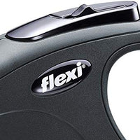 FLEXI New Classic Cord Black Retractable Dog Leash - BESTMASCOTA.COM