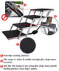 Snagle Paw Escalera portátil para perro, marco de aluminio de acordeón, rampa plegable para mascotas para uso en interiores y exteriores, escalera para mascotas liviana y grande para coches, camiones, SUV y cama alta - BESTMASCOTA.COM