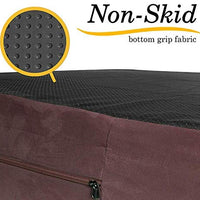Cama para perro de espuma de memoria ortopédica de alta calidad de 7 pulgadas de grosor con almohada y funda extraíble fácil de lavar con parte inferior antideslizante. Incluye forro impermeable para perros grandes. - BESTMASCOTA.COM