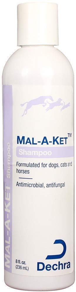 Dechra Mal-a-ket Formulado para perros, gatos y caballos Champú antibacteriano y antifúngico 8 oz - BESTMASCOTA.COM