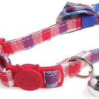 KUDES - Juego de 2 collares para gato con pajarita y campana para gatitos y algunos cachorros, ajustable de 7.8 a 10.5 pulgadas - BESTMASCOTA.COM