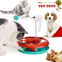 Juguetes interactivos para gatos, pelotas para atrapar a tu mascota, juguete divertido con el ratón, ejercicio de Navidad - BESTMASCOTA.COM