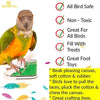 Bonka Bird Toys Mini Sneaker Bird Toy Cage Craft Cages Pet Parrot,Small Dog, Cockatiel, African, Grey, Cockatoo, Cats, Ferrets, Rabbits, Guinea Pigs and Small Animals - BESTMASCOTA.COM