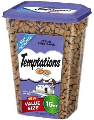 Whiskas tentaciones Cat Treats, cremoso Sabor Lácteos, 16oz - BESTMASCOTA.COM