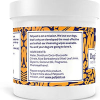 Petpost | Pet Ear Cleaner Wipes for Dogs and Cats - 100 Ultra Soft Cotton Pads in Coconut Oil Solution - Treatment for Irritation - Dog & Cat Ear Mites & Pet Ear Infections - BESTMASCOTA.COM