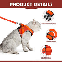 Arnés ajustable para mascotas, gato, gato, gato, gatito, arnés para caminar, chaleco de malla suave con tiras reflectantes, arnés para perros y gatos pequeños - BESTMASCOTA.COM