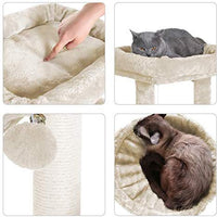 Hey-bro - Árbol para gatos de varios niveles con postes de rascador cubiertos de sisal para gatitos, gatos y mascotas - BESTMASCOTA.COM