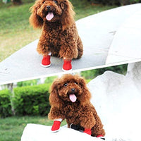 URBEST botas para perros con velcro, 2 pares, color marrón - BESTMASCOTA.COM