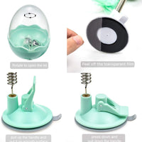 LECHONG Juguetes interactivos para gatos, juguetes de plumas para gatos, pelota para gatos, juguete para dispensar puzles con resorte flexible y potente succión - BESTMASCOTA.COM