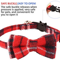 KUDES - Juego de 2 collares para gato con pajarita y campana para gatitos y algunos cachorros, ajustable de 7.8 a 10.5 pulgadas - BESTMASCOTA.COM