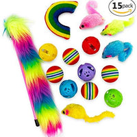 Juego de juguetes para gatos de Pet Craft Supply – Accesorios para gatos multicolor - BESTMASCOTA.COM